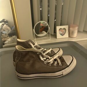 Converse  High-Top Sneakers - Gray and White